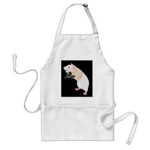 Rat Waiter surreal Adult Apron