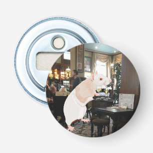 Rat Waiter surreal Bottle Opener