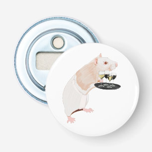 Rat Waiter surreal Bottle Opener