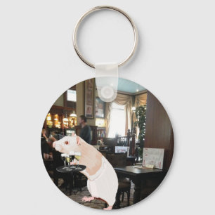 Rat Waiter surreal Keychain