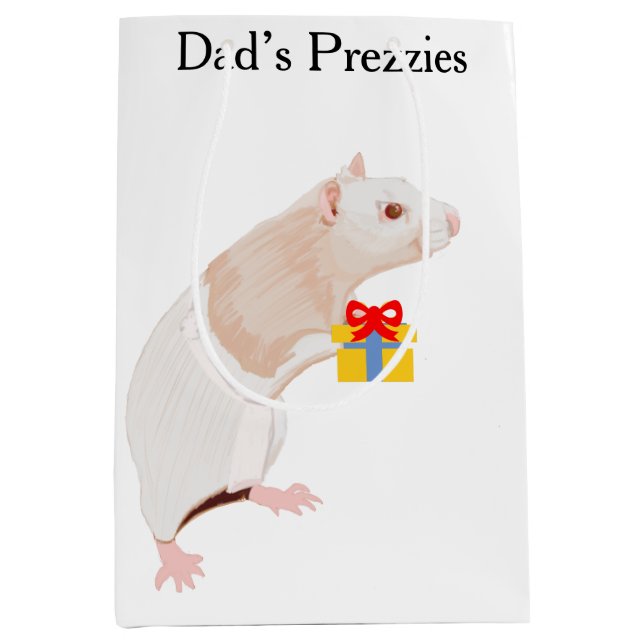 Rat Waiter surreal Medium Gift Bag (Front)