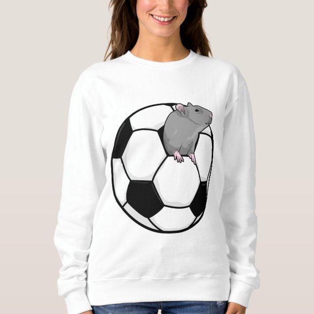 Rat with Soccer ball Sweatshirt (Front)