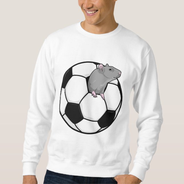 Rat with Soccer ball Sweatshirt (Front)