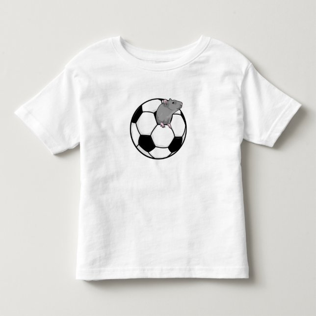 Rat with Soccer ball Toddler T-shirt (Front)