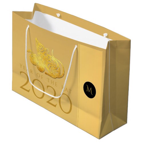 Rat Year 2020 fruits Elegant Monogram L Gift bag