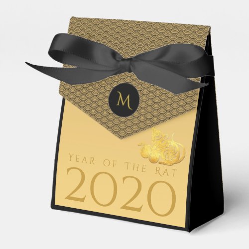 Rat Year 2020 fruits Elegant Monogram T Favor Box
