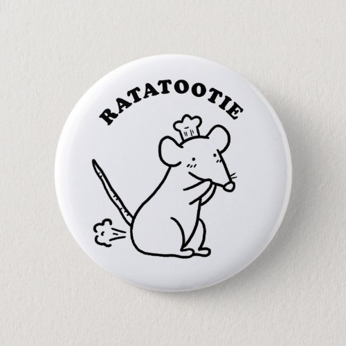 Rata_tootie Cute Funny Animal Pun Button Pin