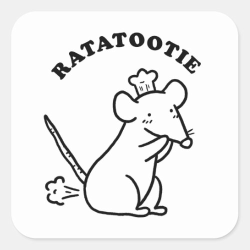 Rata_tootie Cute Funny Animal Pun Sticker