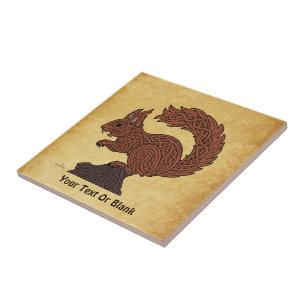 Ratatöskr, Norse/Viking Squirrel Ceramic Tile