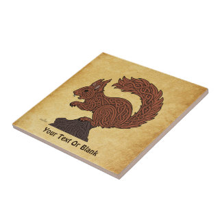 Ratatöskr, Norse/Viking Squirrel Ceramic Tile
