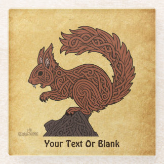 Ratatöskr, Norse/Viking Squirrel Glass Coaster