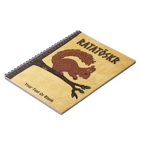 Ratatöskr, Norse/Viking Squirrel Notebook