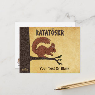 Ratatöskr, Norse/Viking Squirrel Postcard