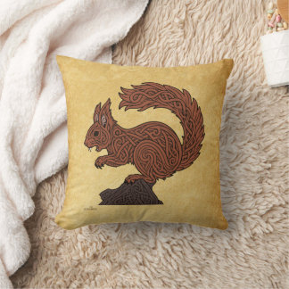 Ratatöskr, Norse/Viking Squirrel Throw Pillow