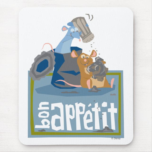 Ratatouille Mouse and Rat Disney Mouse Pad (Front)