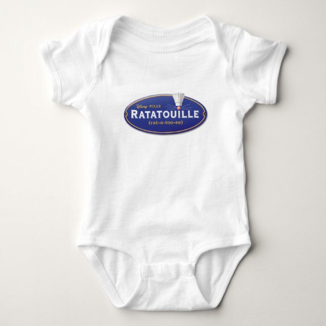 Ratatouille Movie Logo Disney Baby Bodysuit (Front)