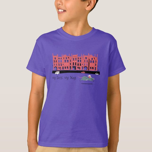 Ratatouille Paris Street Sceen Disney T-Shirt (Front)