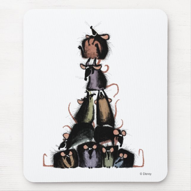 Ratatouille rat pyramid Disney Mouse Pad (Front)