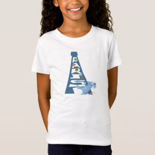 Ratatouille Remy by Eiffel Tower Disney T-Shirt