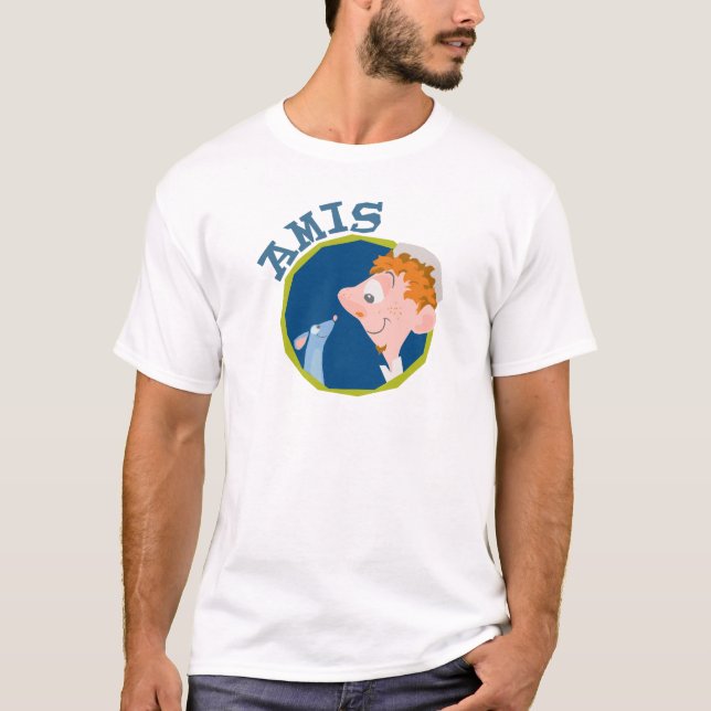 Ratatouille Remy Linguini Amis Friend logo Disney T-Shirt (Front)