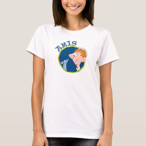 Ratatouille Remy Linguini Amis Friend logo Disney T_Shirt