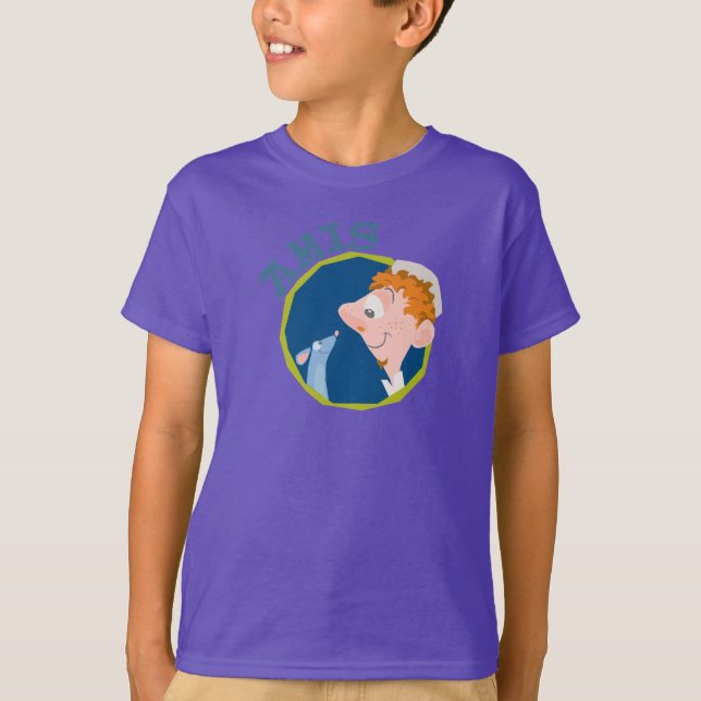 Ratatouille Remy Linguini Amis Friend logo Disney T-Shirt (Front)