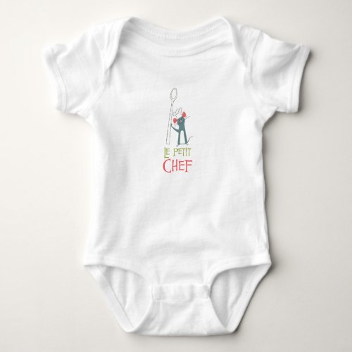 Ratatouille Remy vintage standing with spoon Baby Bodysuit