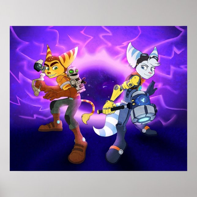 Ratchet And Clank Rift Apart Poster (Front)