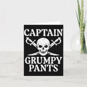 Rate Captain Mpy Pants Funny Humor Quote Men Women Card