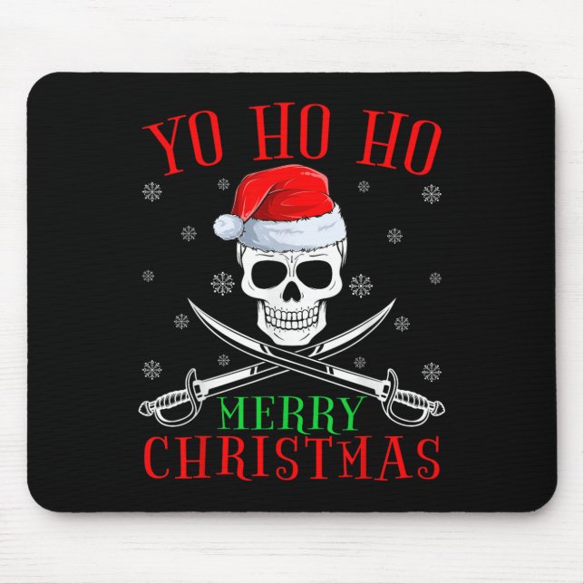 Rate Lover Matching Santa Yo Ho Ho Rate Merry Chri Mouse Pad (Front)