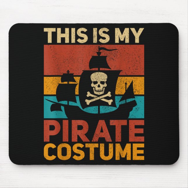 Rate Ship Funny Rate Outfit Rate Costume Retro Rat Mouse Pad (Front)