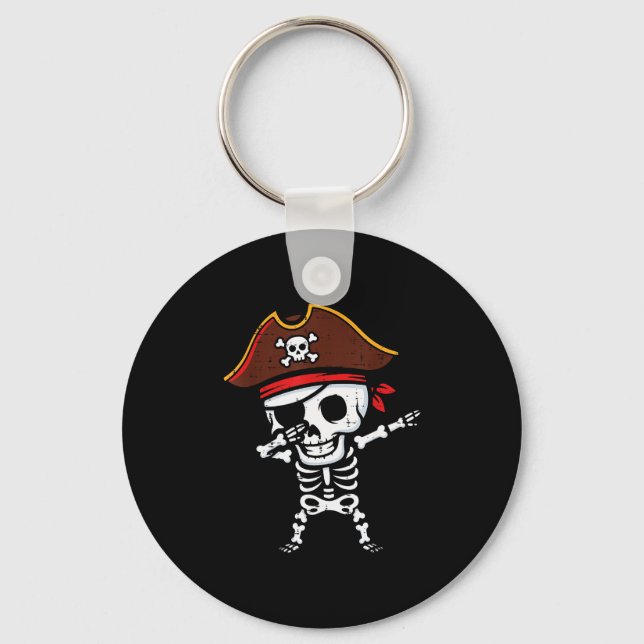 Rate Skeleton Dab Dance Halloween Costume Boys Gir Keychain (Front)