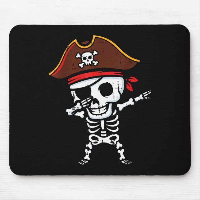 Rate Skeleton Dab Dance Halloween Costume Boys Gir Mouse Pad (Front)