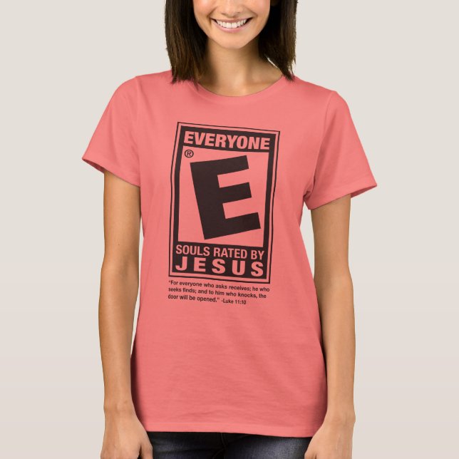 rated E tee for ladies (Front)
