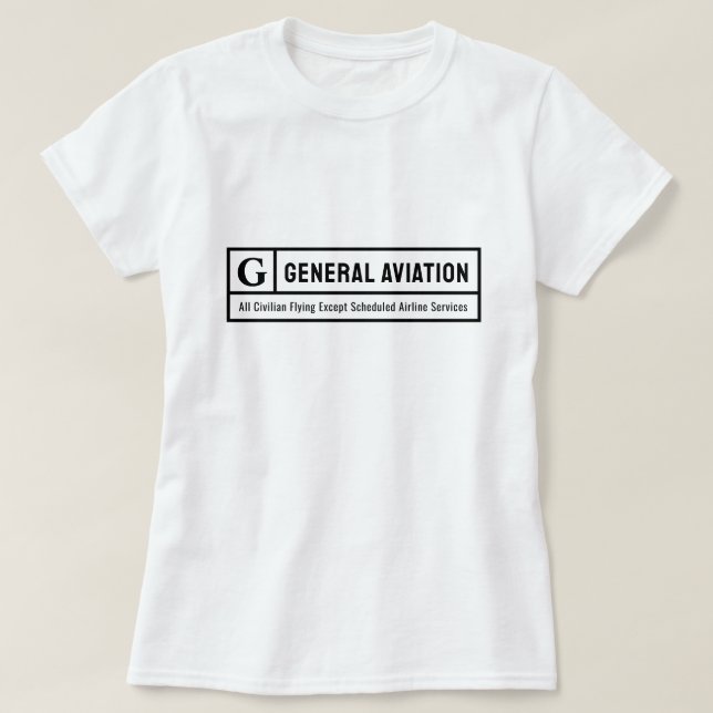 Rated G for General Aviation T-Shirt (Design Front)