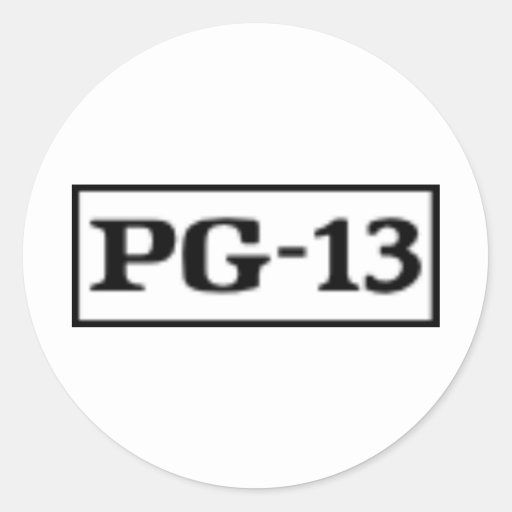 Rated PG-13, Rating System Classic Round Sticker | Zazzle