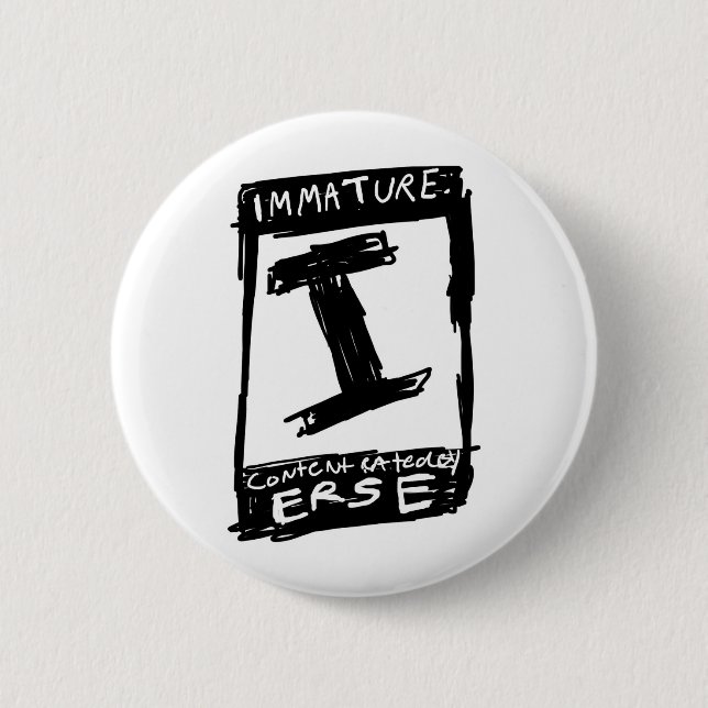 Rated Pinback Button (Front)