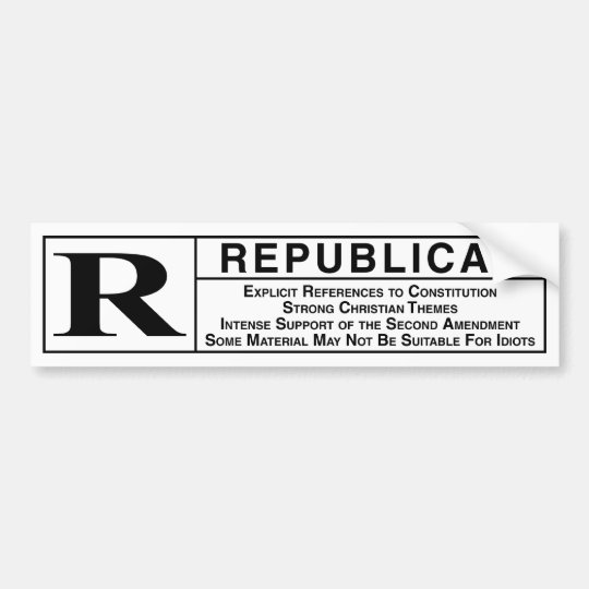 Rated R Bumper Sticker | Zazzle.com