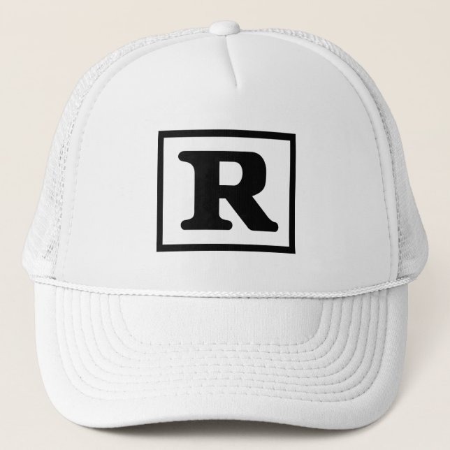 Rated R Trucker Hat (Front)
