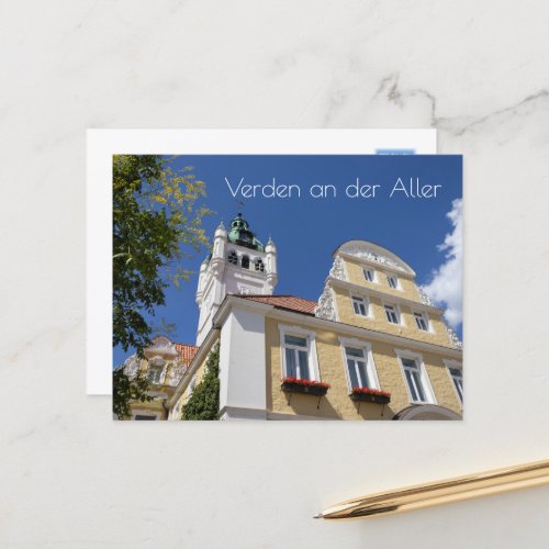 Rathaus Verden an der Aller Germany Postcard