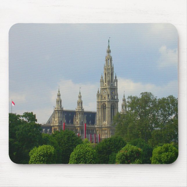 Rathaus, Vienna Austria Mouse Pad (Front)