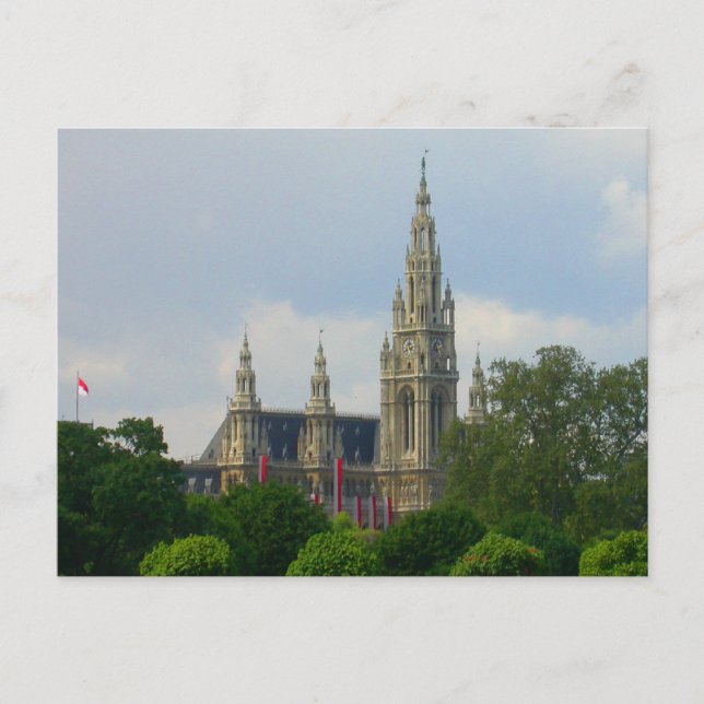 Rathaus, Vienna Austria Postcard (Front)