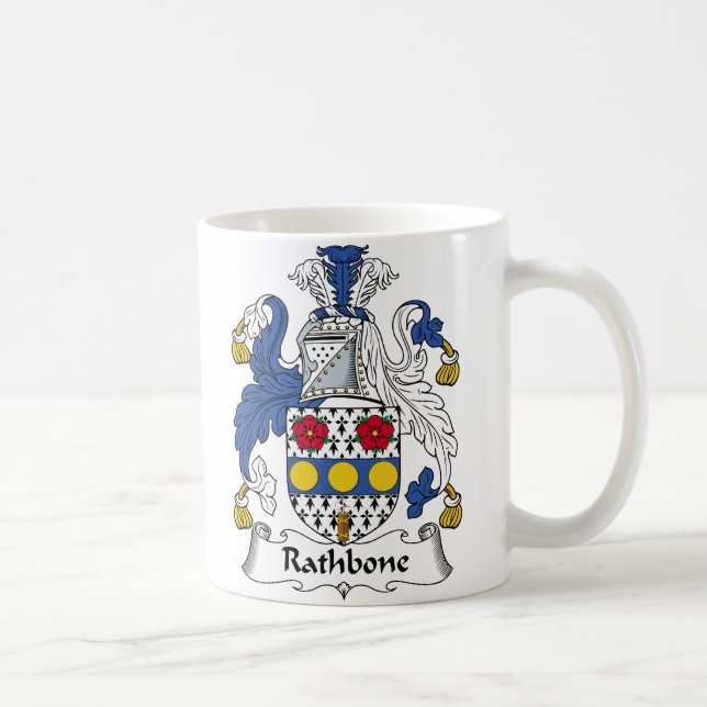 Rathbone Family Crest Coffee Mug (Right)