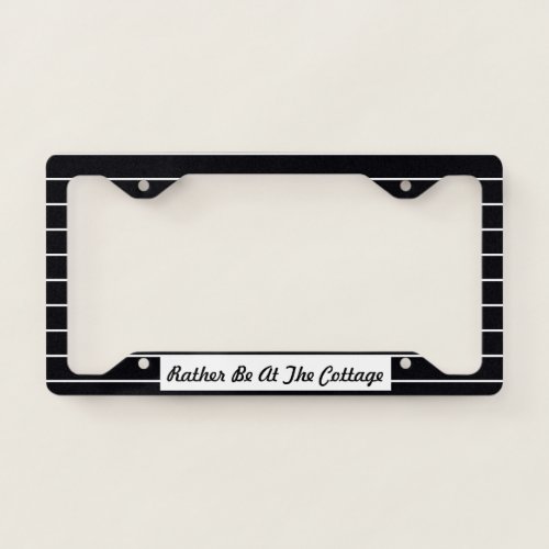 Rather Be At The Cottage License Plate Cover