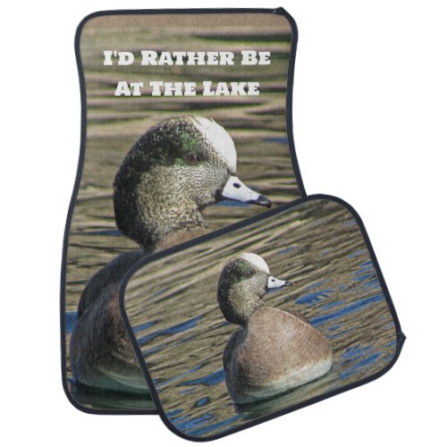 Rather Be At The Lake Wild Bird Photo Nature Car Floor Mat