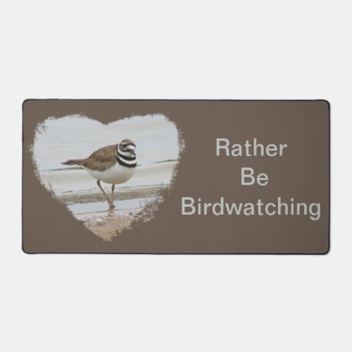 Rather Be Birdwatching Birding Hobby Beach Bird Desk Mat