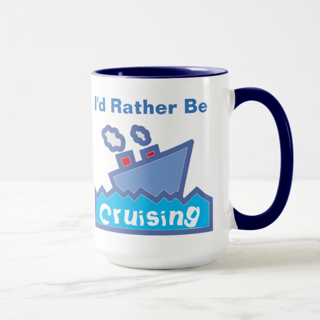 Rather be Cruising Cute Mug (Right)