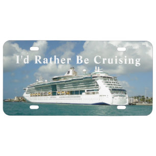 Rather be Cruising License Plate