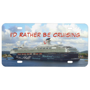 Rather be Cruising License Plate