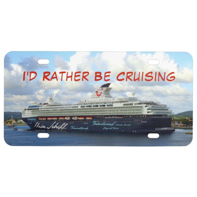 Rather be Cruising License Plate (Front)
